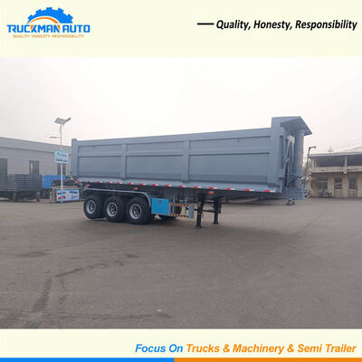 Прочный 3-осный самосвальный полуприцеп с U-образным кузовом грузоподъемностью 50 тонн для Гайаны